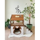Деревянный домик для кроликов, Двухэтажный деревянный домик для кроликов, современный кроличий замок | Sumka
