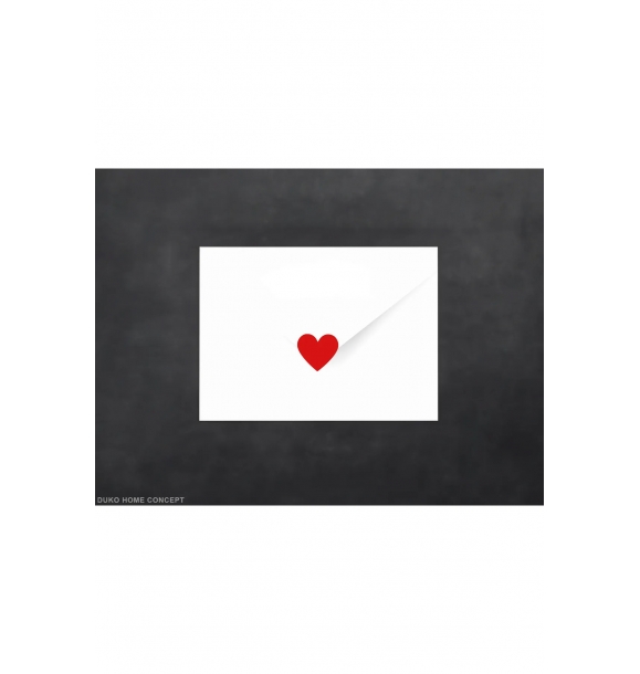 Этикетка/наклейка с красным сердцем | Sumka