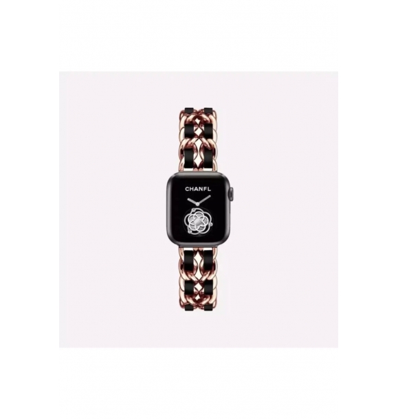 Совместимость с Apple Watch, стильный ремешок с металлической оплеткой, 38-40-41 мм | Sumka