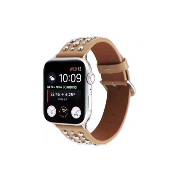 Совместимый с Apple Watch ремешок с заклепками диаметром 42/44/45 мм | Sumka