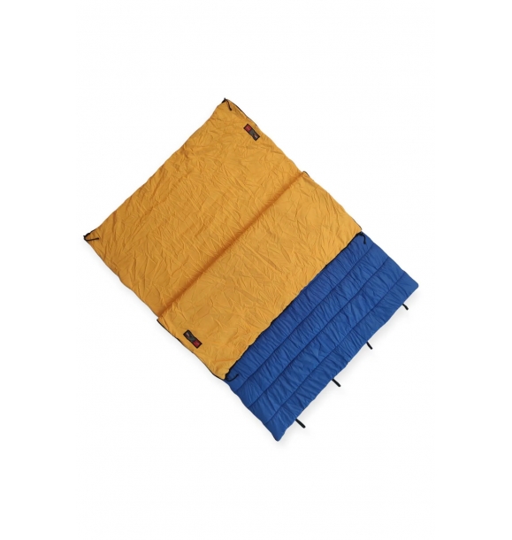 Комбинируемый спальный мешок Era 200 Plus Blue -5 градусов с двойной подушкой | Sumka
