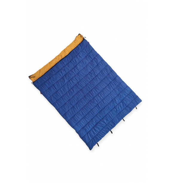 Комбинируемый спальный мешок Era 200 Plus Blue -5 градусов с двойной подушкой | Sumka