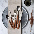 Набор обеденных вилок, ложек и ножей Porland Woodea, 18 предметов | Sumka