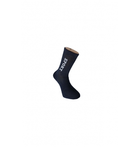 Муж. Носки Спортивные носки на каблуке-полотенце / 3 пары Темно-синие | Sumka
