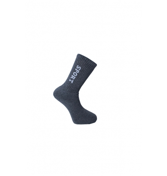 Муж. Носки Спортивные носки на полотенце на каблуке / 4 пары Серые | Sumka