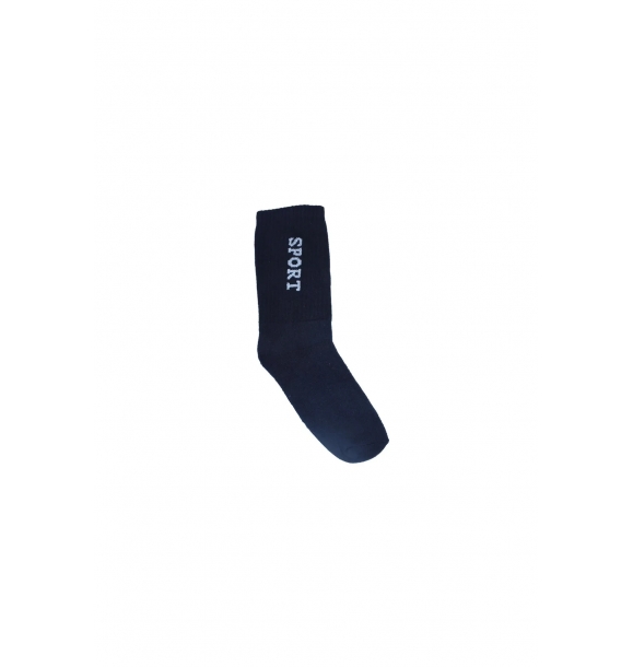 Муж. Носки Спортивные носки на каблуке-полотенце / 3 пары Темно-синие | Sumka