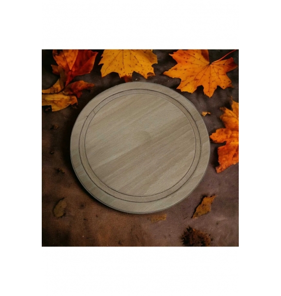 Презентационная тарелка/сервировочная тарелка/тарелка для пиццы из чистого дерева из бука - без вздутий - 38 см | Sumka