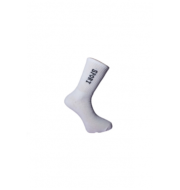 Мужские носки Спортивные носки на полотенцесушенном каблуке / 6 пар белые | Sumka