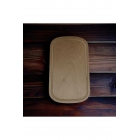 Презентационная тарелка/сервировочная тарелка/разделочная доска из чистого дерева из бука - не разбухает (35x23 см) | Sumka