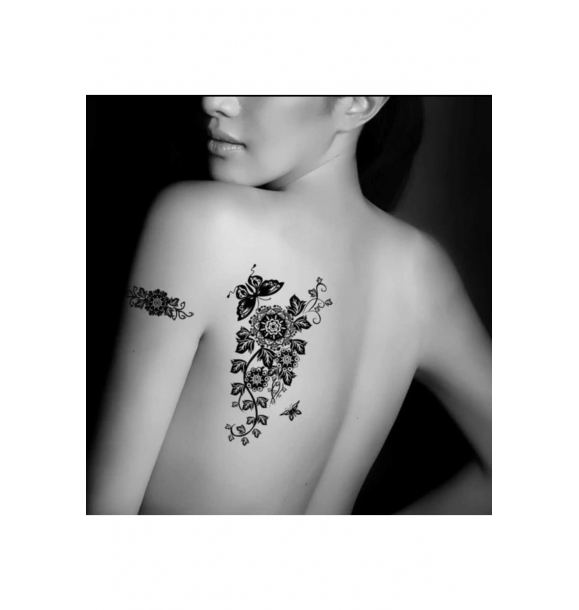 Татуировка Роза и Цветок Временная татуировка | Sumka