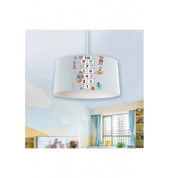 Подвесной светильник для детской комнаты «Русалка-пират», люстра Hça1018 | Sumka