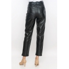 Женские кожаные брюки с пятью карманами | Sumka