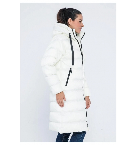 Женское длинное пальто Puffer Hooded 71341-1 | Sumka