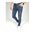 Мужские джинсы скинни из лайкры коричневого оттенка с синими язычками | Sumka
