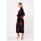 Муслиновое кимоно, 100% хлопок, халат с коралловым узором, кафтан, халат | Sumka