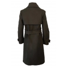 Подробное женское пальто-тренч хаки. | Sumka