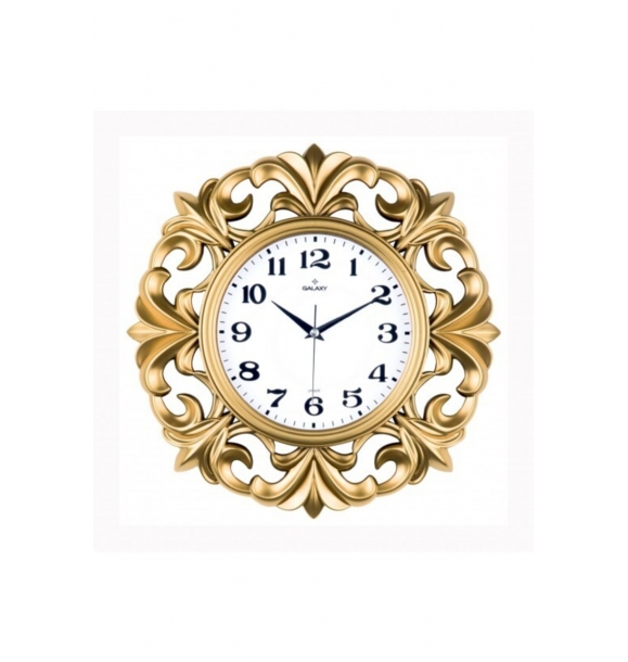 Золотистые современные настенные часы | Sumka