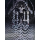 5D Алмазная живопись 3 различных изображения с изменением Хэллоуинской скелетной картинки 30x40 см | Sumka