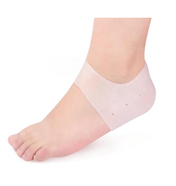 Силиконовые носки для пяток, белого цвета. | Sumka