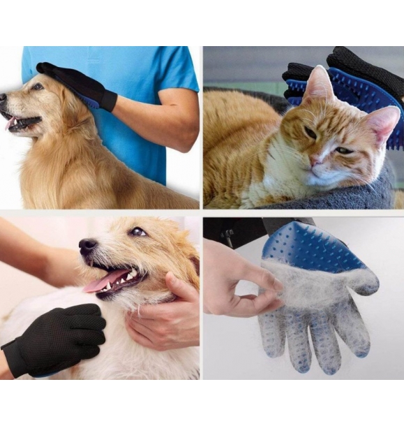 Домашний питомец, кошка, собака, перчатка для сбора шерсти, синяя. | Sumka