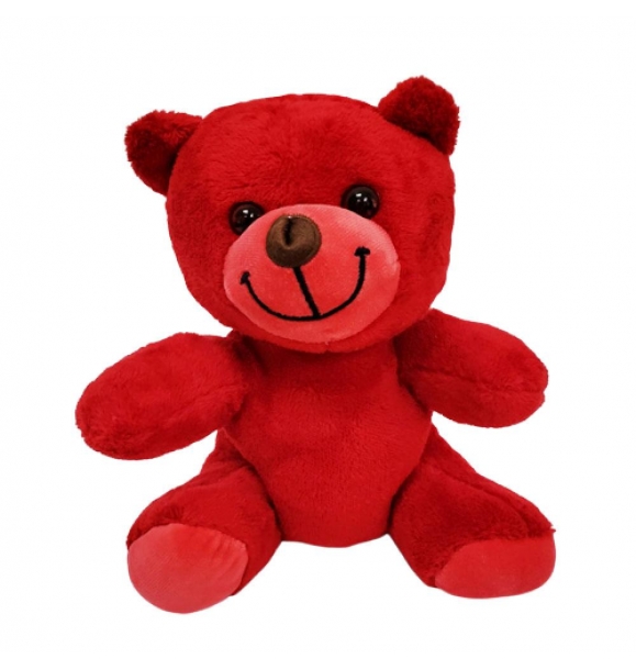 Милый красный плюшевый медвежонок игрушка. | Sumka