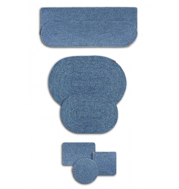 Ручная вязка темно-синего салфетки Supla размером 37x37 см. | Sumka