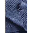 Двойное одеяло с помпонами Miel Indigo 200x220 37115 | Sumka