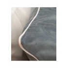Линда темно-синий бархатный комплект постельного белья для двоих 200x220 с 4 подушками 5010 | Sumka