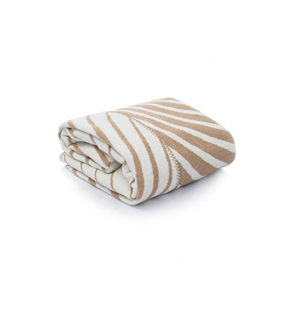 Двойное одеяло из мягкого хлопка, односпальное, кофейный крем, 150 х 200, 5032А. | Sumka