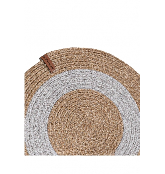 Корзина American Handmade Service из натурального серого джута, вязаная декоративная, размером 37х37 см, артикул 9026. | Sumka