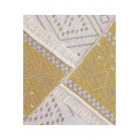 Дуэт кремово-желтый двусторонний моющийся тканевый коврик | Sumka