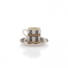 Шафер Гала 6-персонный набор кофейных чашек - 12 предметов - черный | Sumka