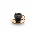 Шафер Виен 6-персонный набор кофейных чашек - 12 предметов - черный 01 | Sumka