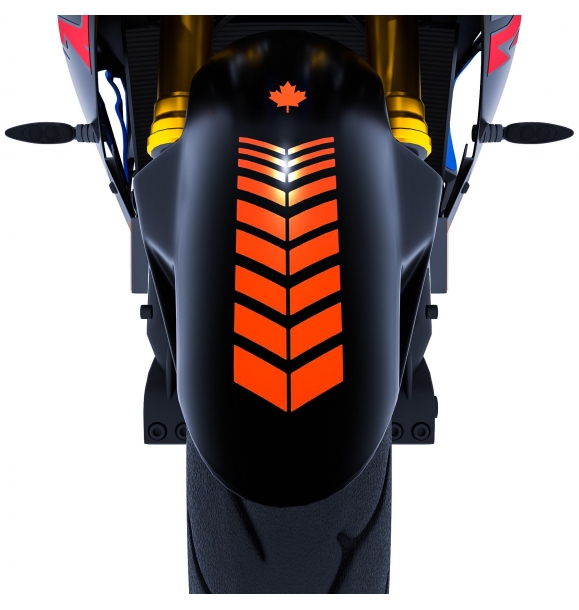 2 шт., Крыло спортивного мотоцикла, наклейка на шлем оранжевого цвета Çınar Extreme | Sumka
