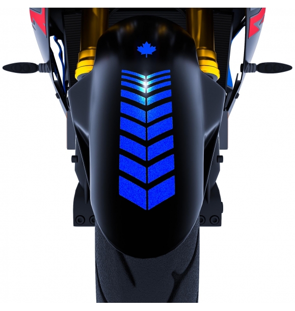 2 шт., светоотражающая синяя наклейка на шлем спортивного мотоцикла, Çınar Extreme | Sumka