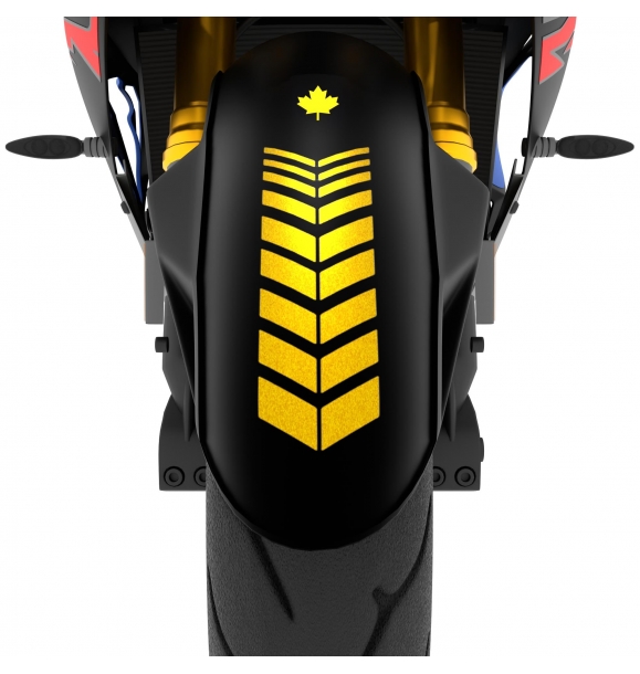 2 шт.,Наклейка на крыло спортивного мотоцикла, на шлем позолоченная золотая Çınar Extreme | Sumka