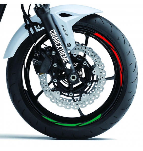 Итальянская полоска для дисков Italy Design зеленого, белого и красного цветов, стикер Çınar Extreme. | Sumka