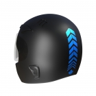 Набор наклеек Moto Rider из 4 предметов синий, на внутреннюю внешнюю полоса, на шлем и крыло Çınar Extreme | Sumka