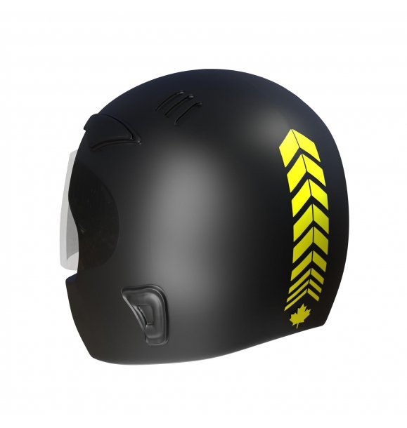 Мотоциклист 4-х штучный набор наклеек Флуоресцентно-желтый внутренний и внешний ободок, шлем и крыло Чинар Экстрим. | Sumka