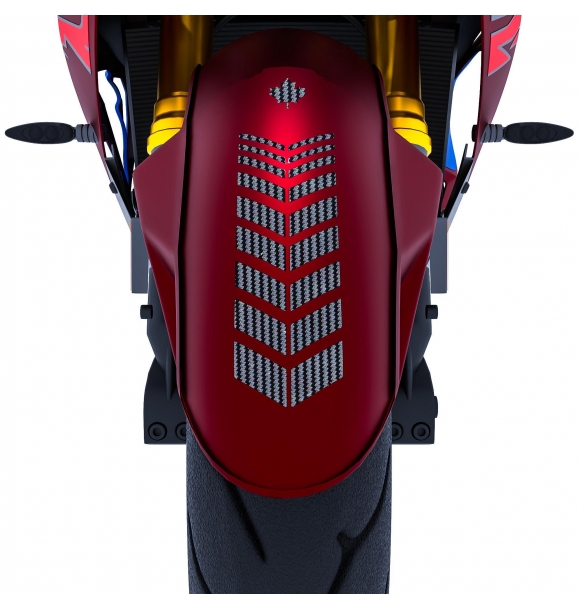 Набор наклеек Moto Rider 4 штуки, черный карбоновый волокнистый декор, внутренняя и внешняя полоса на ободах, шлем и крыло Çınar Extreme. | Sumka