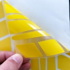 Желтая наклейка на мотоциклетный шлем такси с полосатым дизайном Çınar Extreme | Sumka