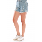 Рваная модель коротких джинсовых шорт | Sumka