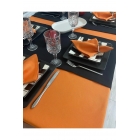 Zeren Home Водонепроницаемый беззаботный скатерть-салфетка, оранжевая, 25 штук. | Sumka