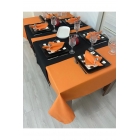 Zeren Home Водонепроницаемый беззаботный скатерть-салфетка, оранжевая, 25 штук. | Sumka