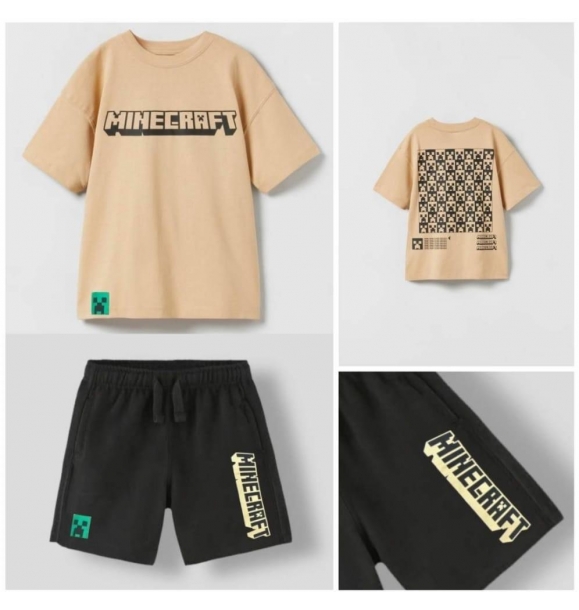 Детский комплект с шортами Minecraft | Sumka
