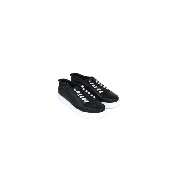 La scada Vg4608 черные женские повседневные кожаные туфли. | Sumka