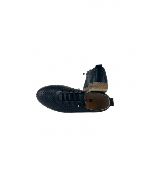 Черные женские повседневные туфли La scada 5020 | Sumka