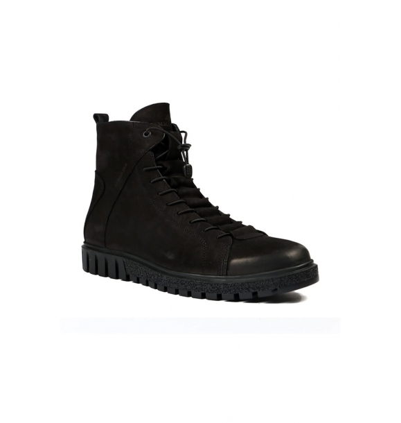 Мужские ботинки Hammer Jack 17945-M черного цвета из нубука. | Sumka