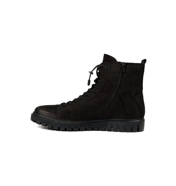 Мужские ботинки Hammer Jack 17945-M черного цвета из нубука. | Sumka