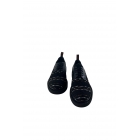 Черные тканевые женские ботинки La scada 14130 с шнуровкой. | Sumka